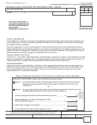 Form CDTFA-501-FGP &quot;Hazardous Waste Generator Fee Prepayment Form - Federal&quot; - California