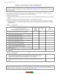 Form CDTFA-501-FGP &quot;Hazardous Waste Generator Fee Prepayment Form - Federal&quot; - California, Page 2