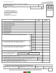 Document preview: Form CDTFA-501-HF Hazardous Waste Facility Fee Return - Annual - California