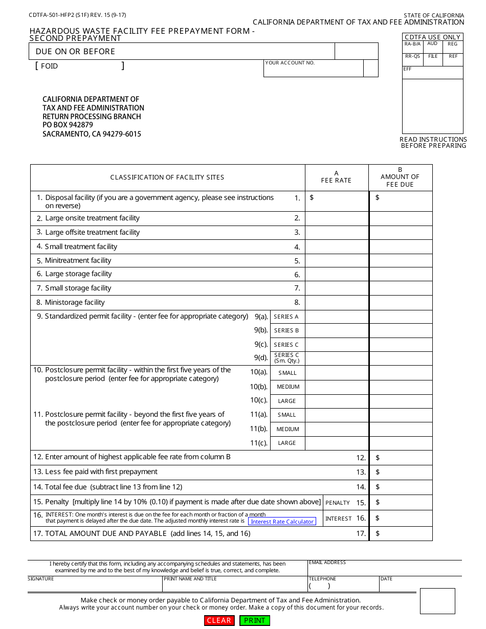 Form Cdtfa Hfp Fill Out Sign Online And Download Fillable Pdf California Templateroller