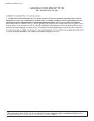 Form CDTFA-501-HG Hazardous Waste Generator Fee Return - California, Page 4