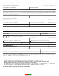 Document preview: Form CDTFA-345-SP Notice of Business Change - Special Taxes and Fees Accounts - California