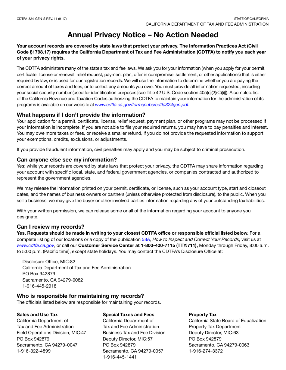 Form CDTFA-6 National Voter Registration Act (Nvra) Declination Form - California, Page 2