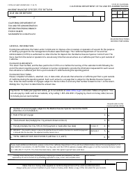 Document preview: Form CDTFA-501-BWF Marine Invasive Species Fee Return - California