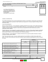 Document preview: Form CDTFA-501-IR Oil Spill Response Fee Annual Information Return - California