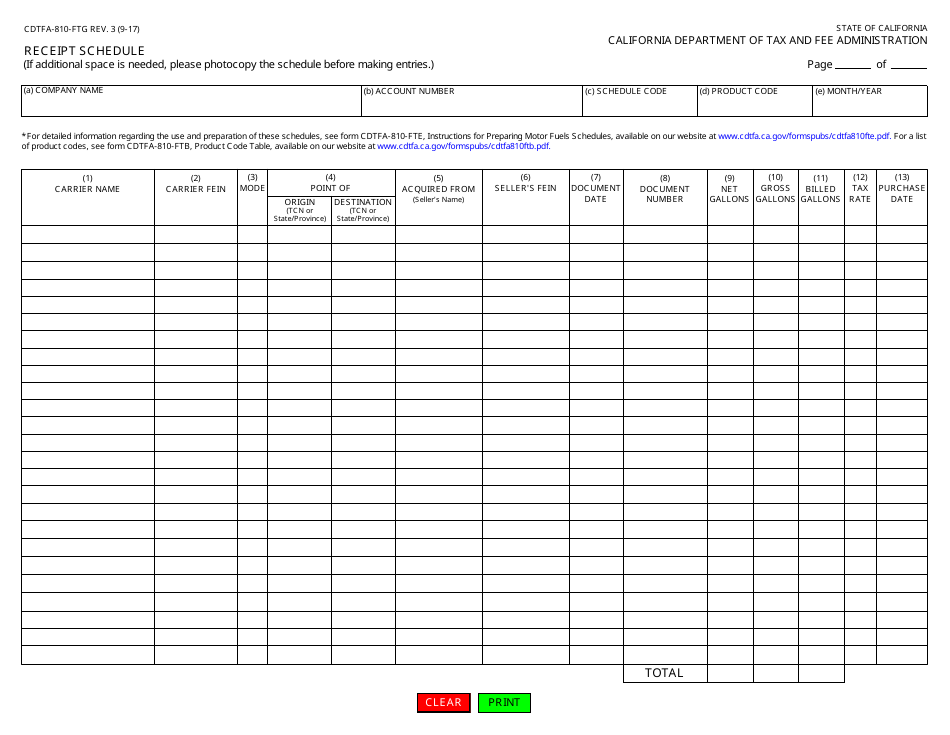 Form CDTFA-810-FTG - Fill Out, Sign Online and Download Fillable PDF ...