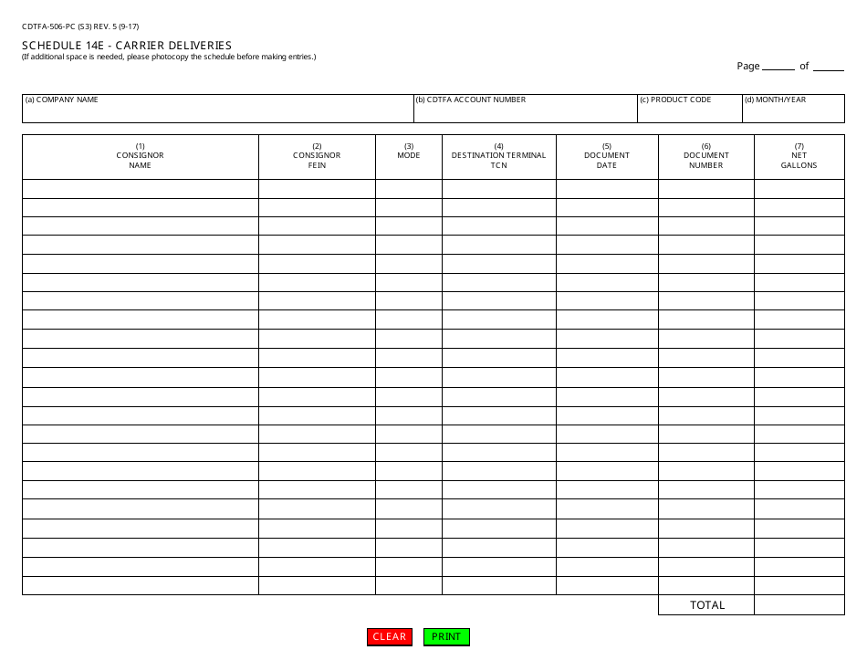 Form CDTFA-506-PC Petroleum Carrier Report - California, Page 4