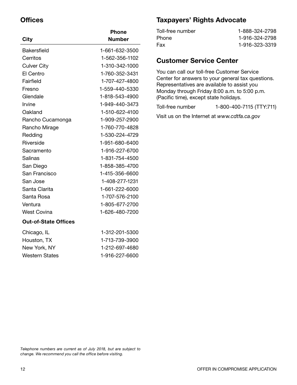 Form CDTFA-490-C Offer in Compromise Application - California, Page 13