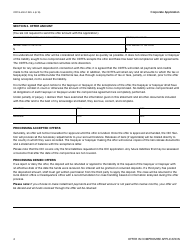 Form CDTFA-490-C &quot;Offer in Compromise Application&quot; - California, Page 5