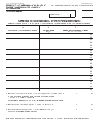 Form CDTFA-531-F Schedule F &quot;Detailed Allocation by City of Taxable Transactions for Lessors of Motor Vehicles&quot; - California