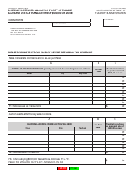 Form CDTFA-531-H Schedule H Detailed Allocation by City of Taxable Sales and Use Tax Transactions of $500,000 or More - California