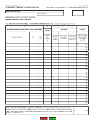 Form CDTFA-531-P Schedule P &quot;Tax Paid to Other State(S)&quot; - California