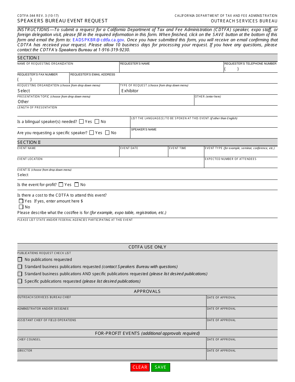 Form CDTFA-344 - Fill Out, Sign Online and Download Fillable PDF ...