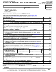 Document preview: Form CDTFA-401-GS State, Local, and District Sales and Use Tax Return - California