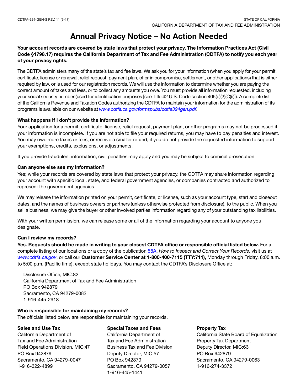 Form CDTFA-410-D Swap Meets, Flea Markets, or Special Events Certification - California, Page 2