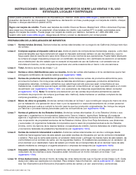 Formulario CDTFA-401-EZ-S Formulario Corto - Declaracion De Impuesto Sobre Las Ventas Y El Uso - California (Spanish), Page 3