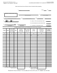 Form CDTFA-401-APT Timber Tax Harvest Report - California