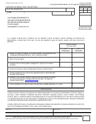 Form CDTFA-501-DD &quot;Supplier of Diesel Fuel Tax Return&quot; - California