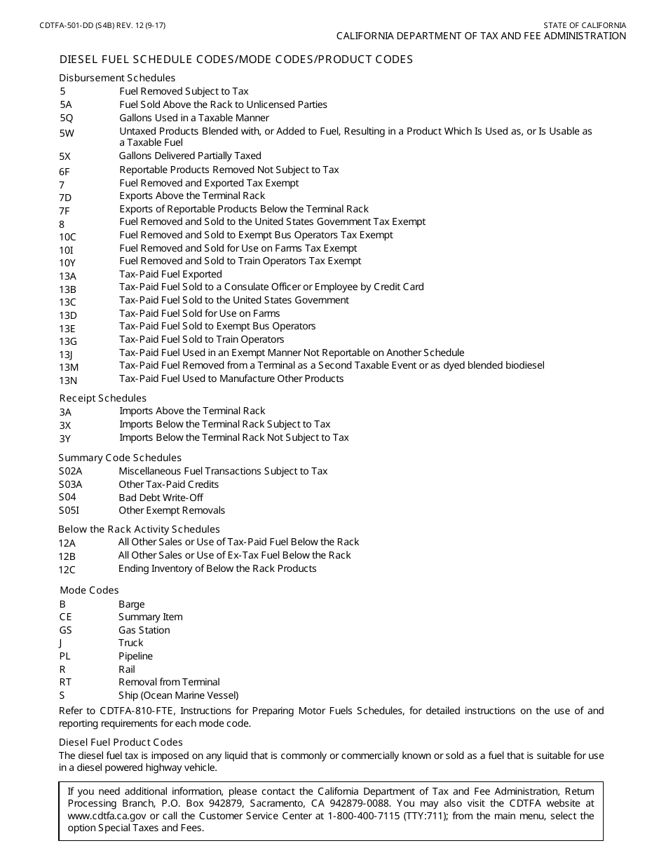 Form CDTFA-501-DD Supplier of Diesel Fuel Tax Return - California, Page 8