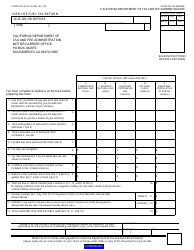 Document preview: Form CDTFA-501-AU User Use Fuel Tax Return - California