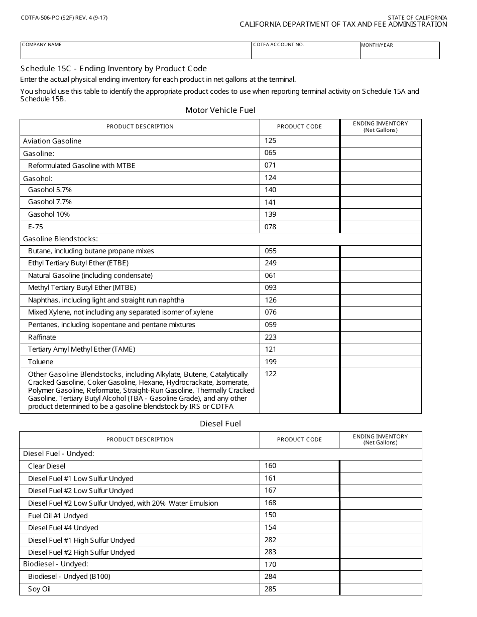 Form CDTFA-506-PO Terminal Operator Information Report - California, Page 3