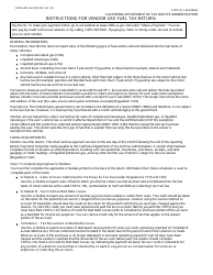 Form CDTFA-501-AV Vendor Use Fuel Tax Return - California, Page 3
