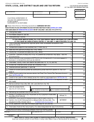 Form CDTFA-401-A State, Local, and District Sales and Use Tax Return - California