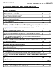 Form CDTFA-401-A State, Local, and District Sales and Use Tax Return - California, Page 2
