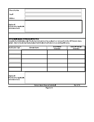 Domain Name Request Submittal Form - California, Page 2