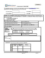 Environment Submittal Form - California