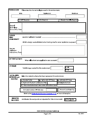 Environment Submittal Form - California, Page 2