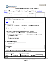 &quot;Geographic Information Services Submittal Form&quot; - California