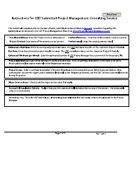 Project Management Submittal Form for Service Delivery - California, Page 2