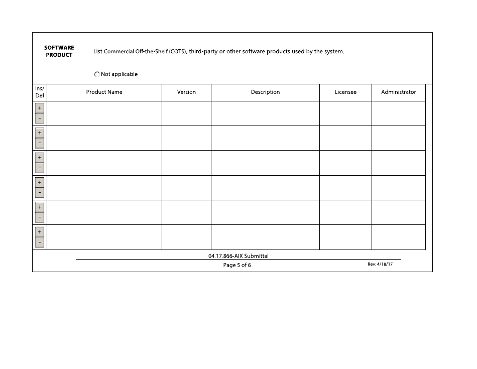 Aix Submittal Form - California, Page 5