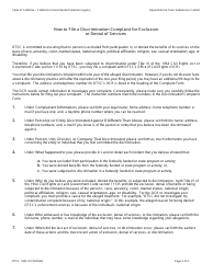 DTSC Form 1443 Complaint Form for Denial of Services - California, Page 3