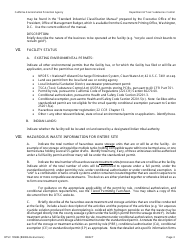 Instructions for DTSC Form 1093A Standardized Permit Notification for Existing or Proposed Hazardous Waste Facilities - California, Page 3