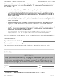 DTSC Form 1428 Certified Appliance Recycler Application - California, Page 2