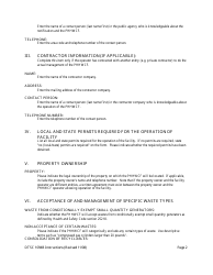 DTSC Form 1094B Permit by Rule Notification for Proposed Facilities - California, Page 2
