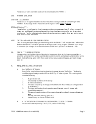 DTSC Form 1094B Permit by Rule Notification for Proposed Facilities - California, Page 3
