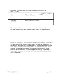DTSC Form 1443 &quot;Civil Rights Complaint Form&quot; - California, Page 4
