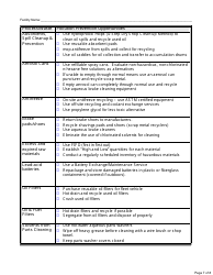 P2 Opportunities Checklist for Vehicle Maintenance Activities - California, Page 7