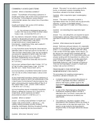 Nonemergency Hazardous Substance Release Report Form - California, Page 2