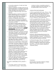 Nonemergency Hazardous Substance Release Report Form - California, Page 4