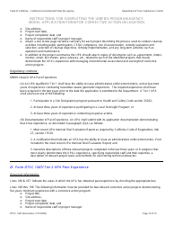 Instructions for DTSC Form 1447 Upa Model Application for Corrective Action Delegation - California, Page 11