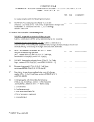 Permanent Household Hazardous Waste Collection Facility Inspection Checklist - California, Page 4