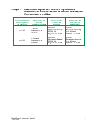 Modelos De Formularios Para Registros De Interruptores De Mercurio - California (Spanish), Page 2