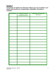 Modelos De Formularios Para Registros De Interruptores De Mercurio - California (Spanish), Page 4