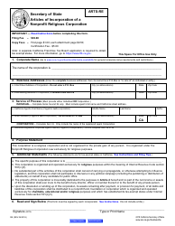 Form ARTS-RE Articles of Incorporation of a Nonprofit Religious Corporation - California, Page 6