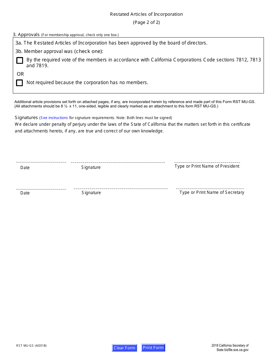 Form Rst Mu Gs Fill Out Sign Online And Download Fillable Pdf California Templateroller 2361