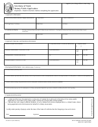 Form SOS/NP-30 &quot;Notary Public Application&quot; - California
